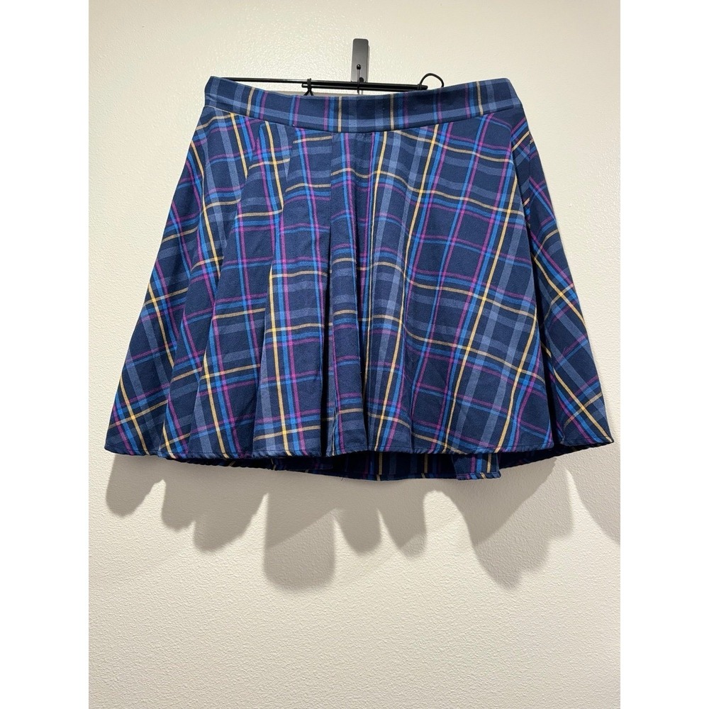Torrid mini twill pleated skater skirt